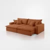 Sofá Cama Aston 4 Lugares Retrátil Reclinável 2,30m  com Molas Ensacadas Veludo Terracota - Image 10