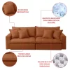 Sofá Cama Aston 4 Lugares Retrátil Reclinável 2,30m  com Molas Ensacadas Veludo Terracota - Image 7