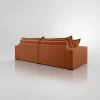 Sofá Cama Aston 4 Lugares Retrátil Reclinável 2,30m  com Molas Ensacadas Veludo Terracota - Image 4