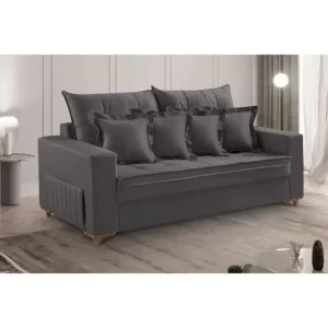 Sofá Fixo Living Benny com Almofadas Soltas 3 Lugares  200cm