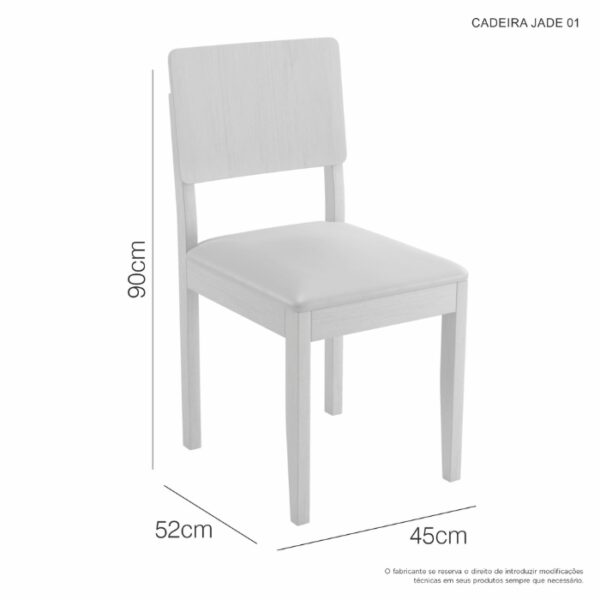 Conjunto Mesa Simpatia Redonda Laminada 108/108 C/4 Cadeiras Jade 01 – JCM Móveis - Image 4